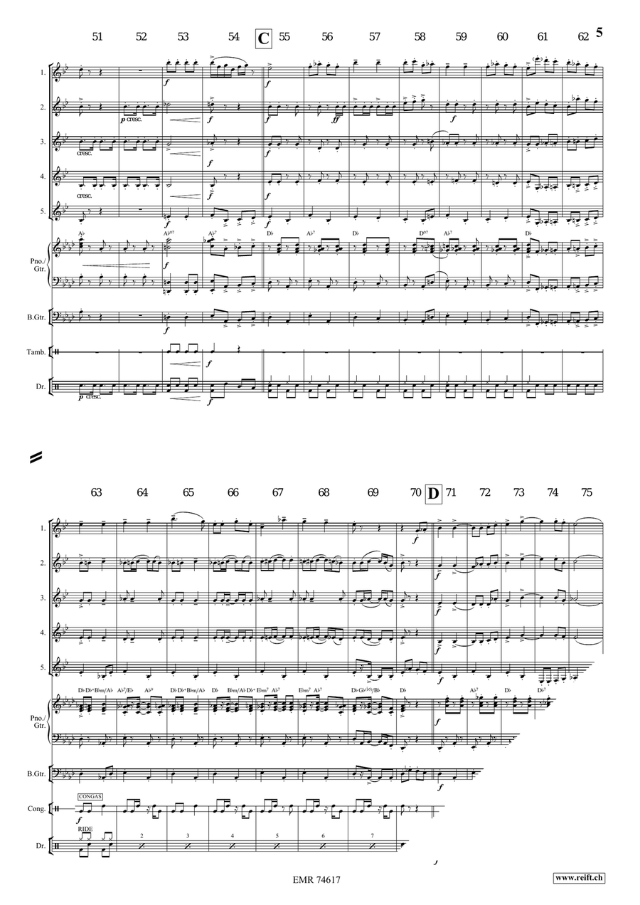 Can-Can Alla Rossini Can-Can Alla Rossini Clarinet Quintet scores gallery preview page 6