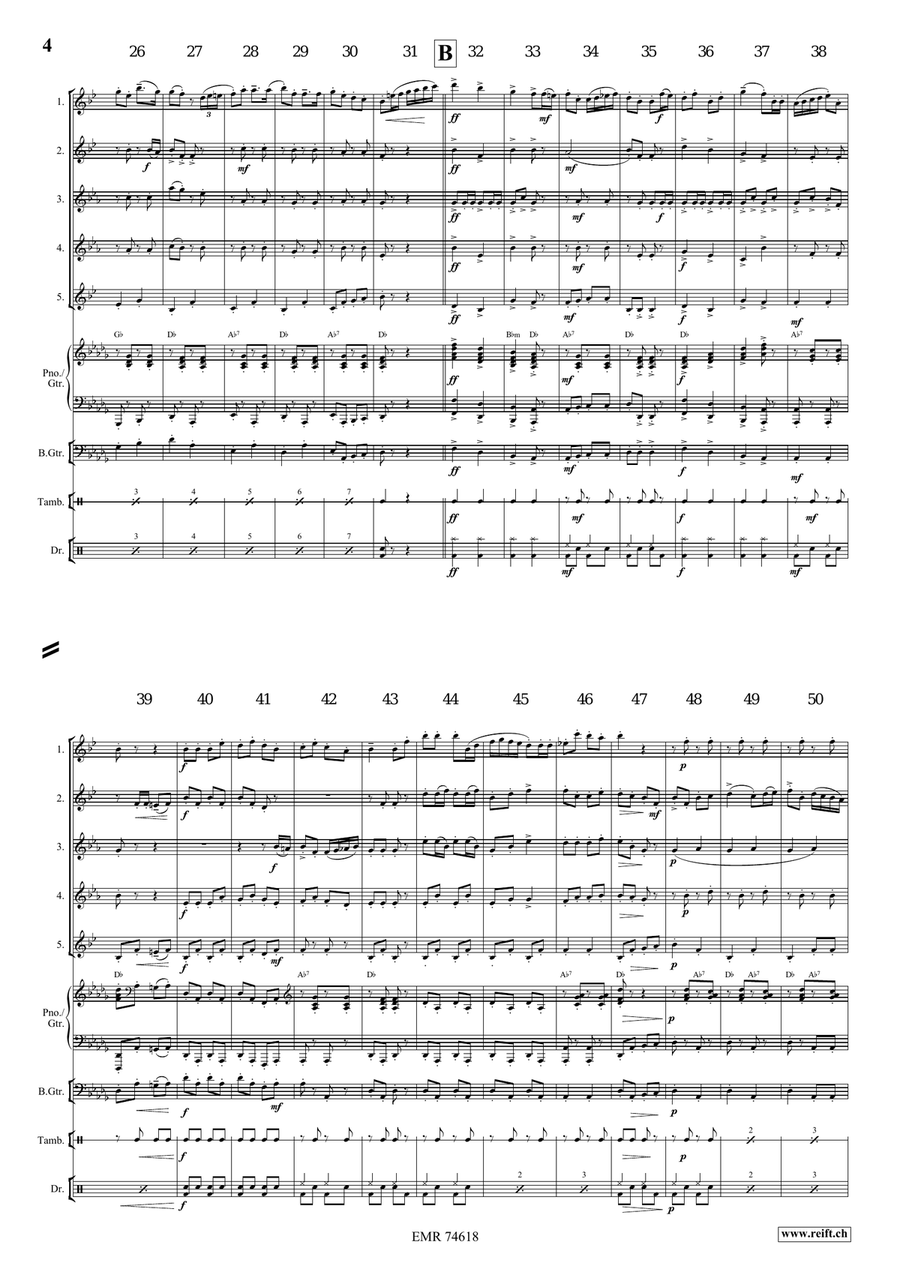 Can-Can Alla Rossini Can-Can Alla Rossini Saxophone Quintet scores gallery preview page 5