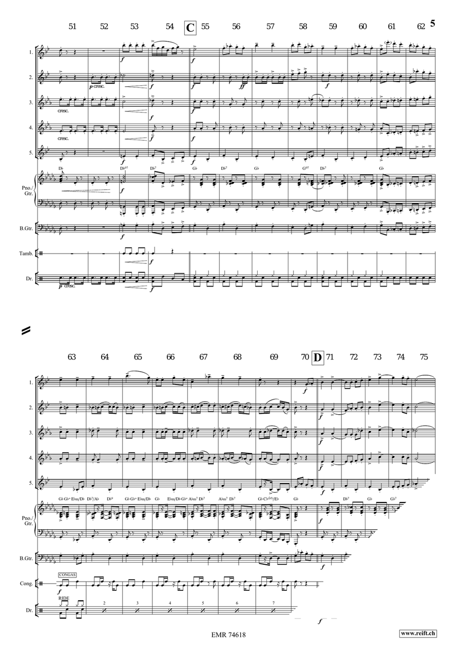 Can-Can Alla Rossini Can-Can Alla Rossini Saxophone Quintet scores gallery preview page 6