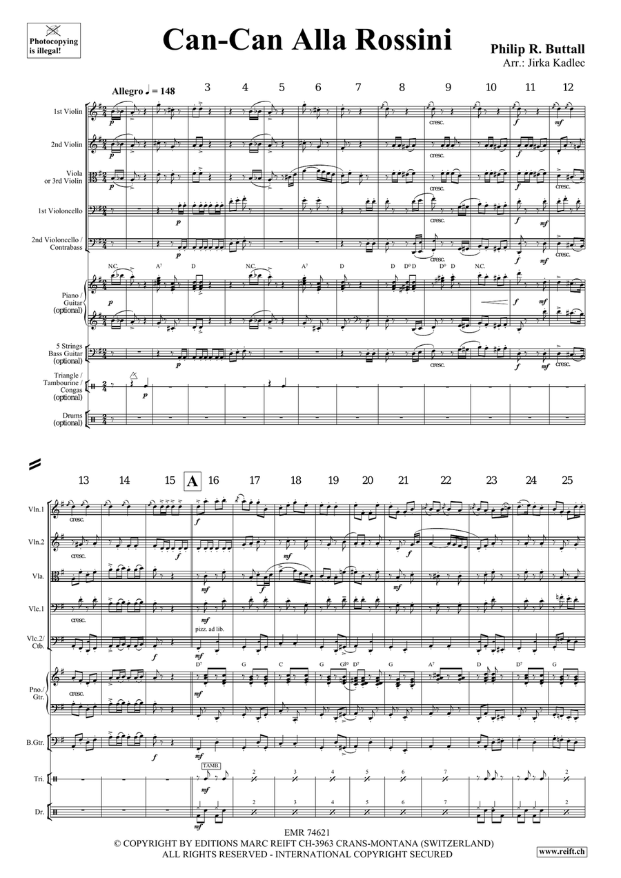 Can-Can Alla Rossini Can-Can Alla Rossini String Quintet scores gallery preview page 4