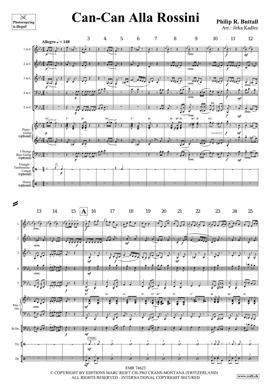Can-Can Alla Rossini Can-Can Alla Rossini Woodwind Quintet scores gallery preview page 4