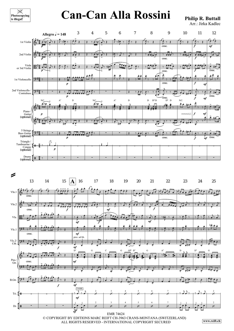 Can-Can Alla Rossini Can-Can Alla Rossini String Orchestra scores gallery preview page 4