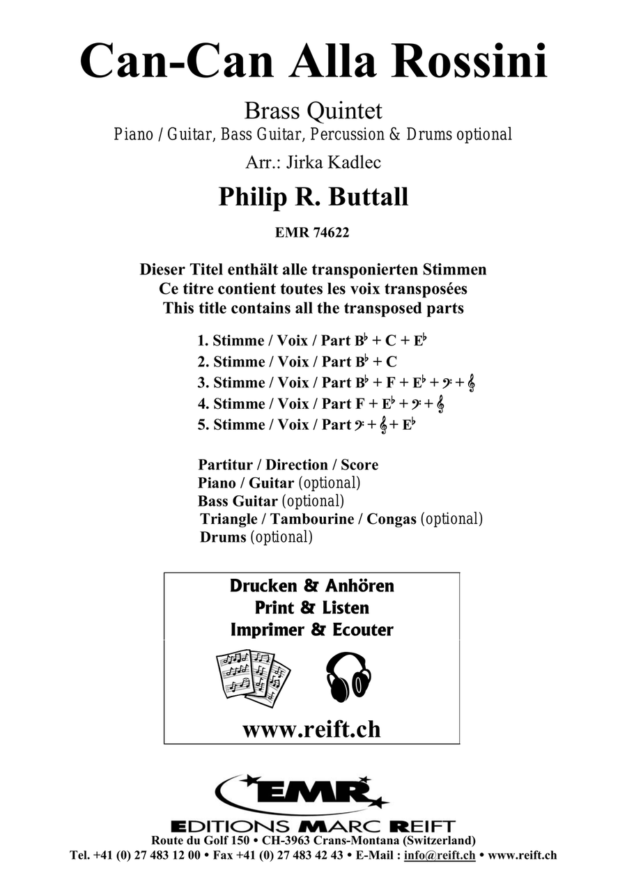 Can-Can Alla Rossini Can-Can Alla Rossini Brass Quintet scores gallery preview page 2