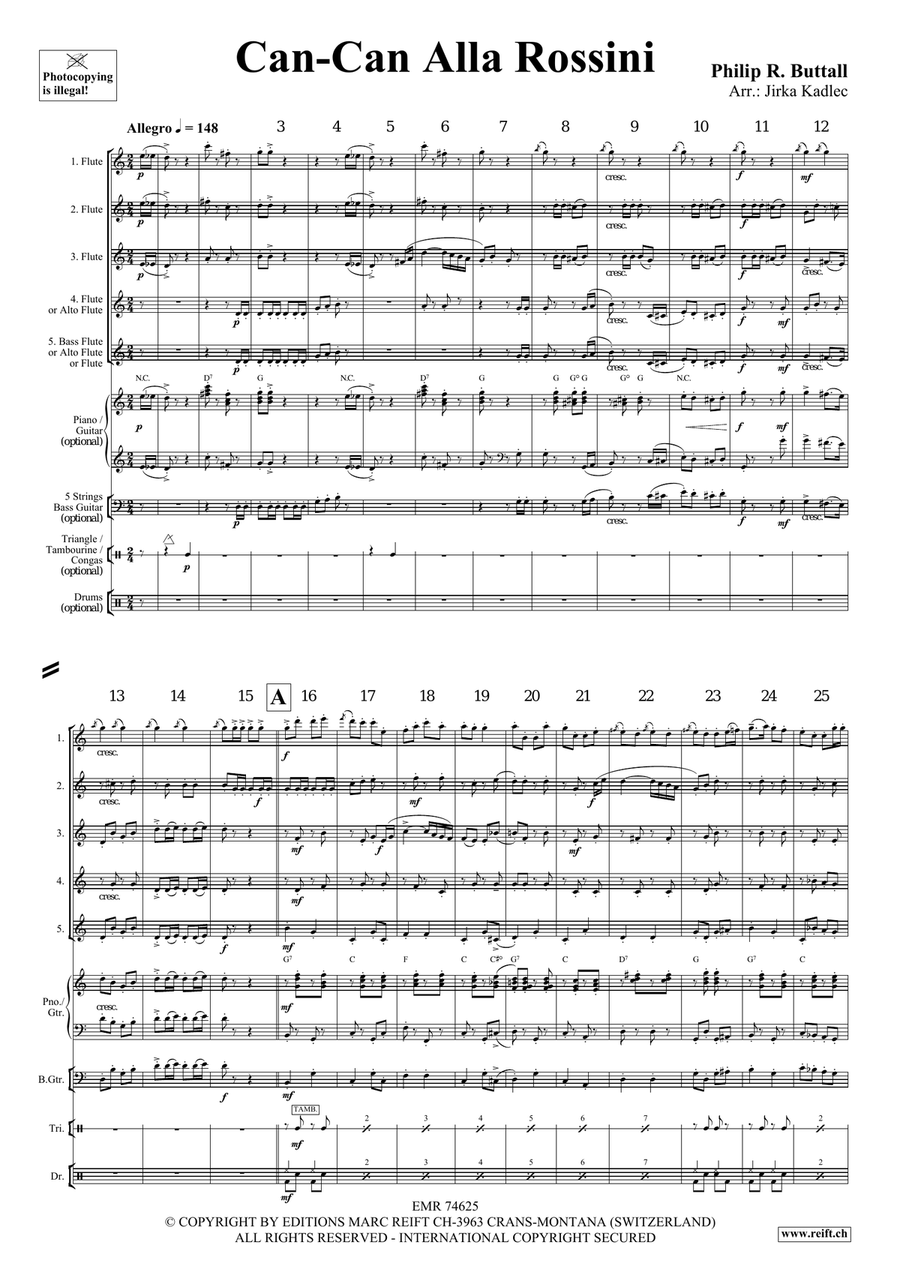 Can-Can Alla Rossini Can-Can Alla Rossini Flute scores gallery preview page 4