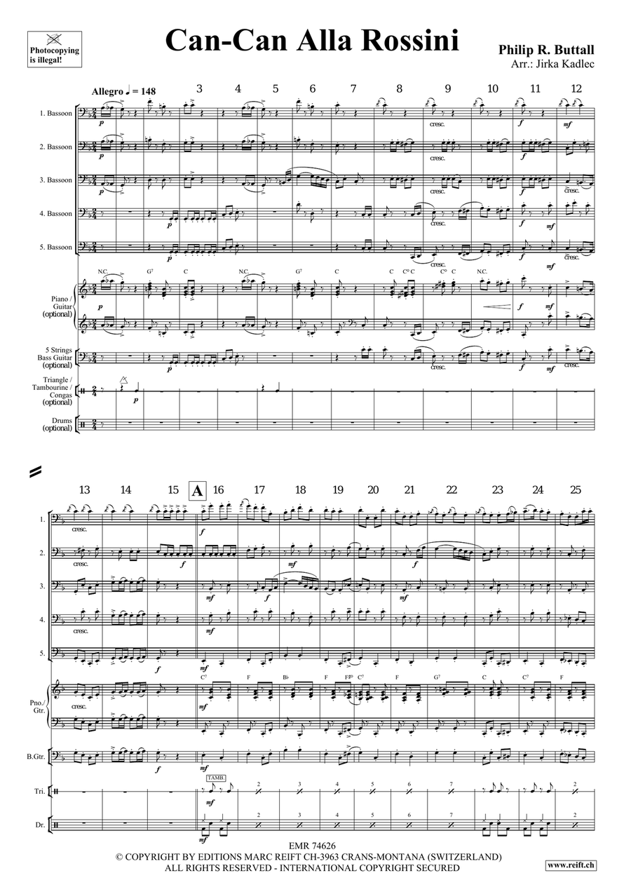 Can-Can Alla Rossini Can-Can Alla Rossini Bassoon scores gallery preview page 4