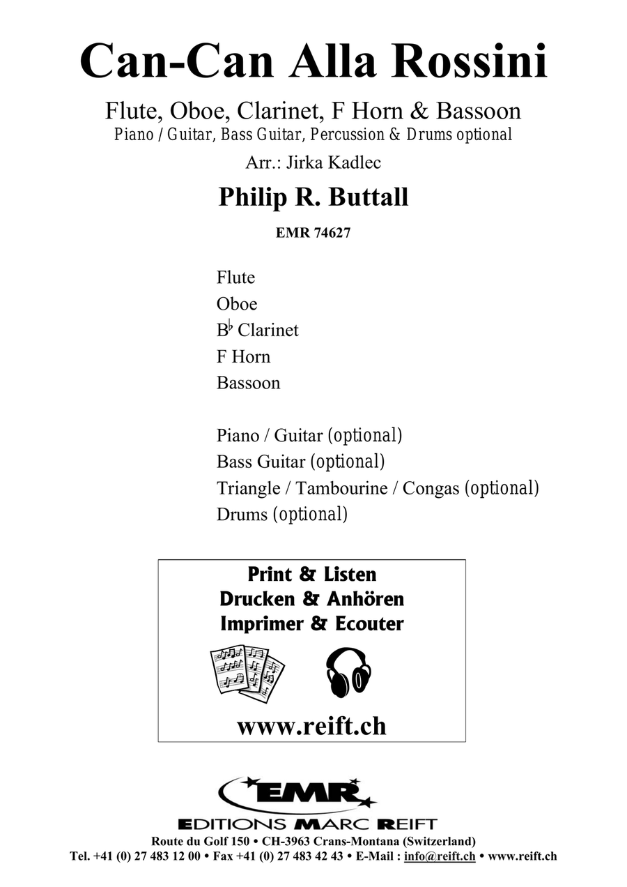 Can-Can Alla Rossini Can-Can Alla Rossini Woodwind Quintet scores gallery preview page 2