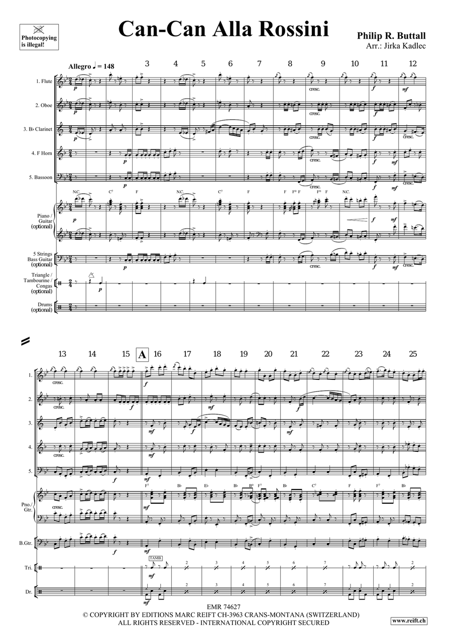 Can-Can Alla Rossini Can-Can Alla Rossini Woodwind Quintet scores gallery preview page 4