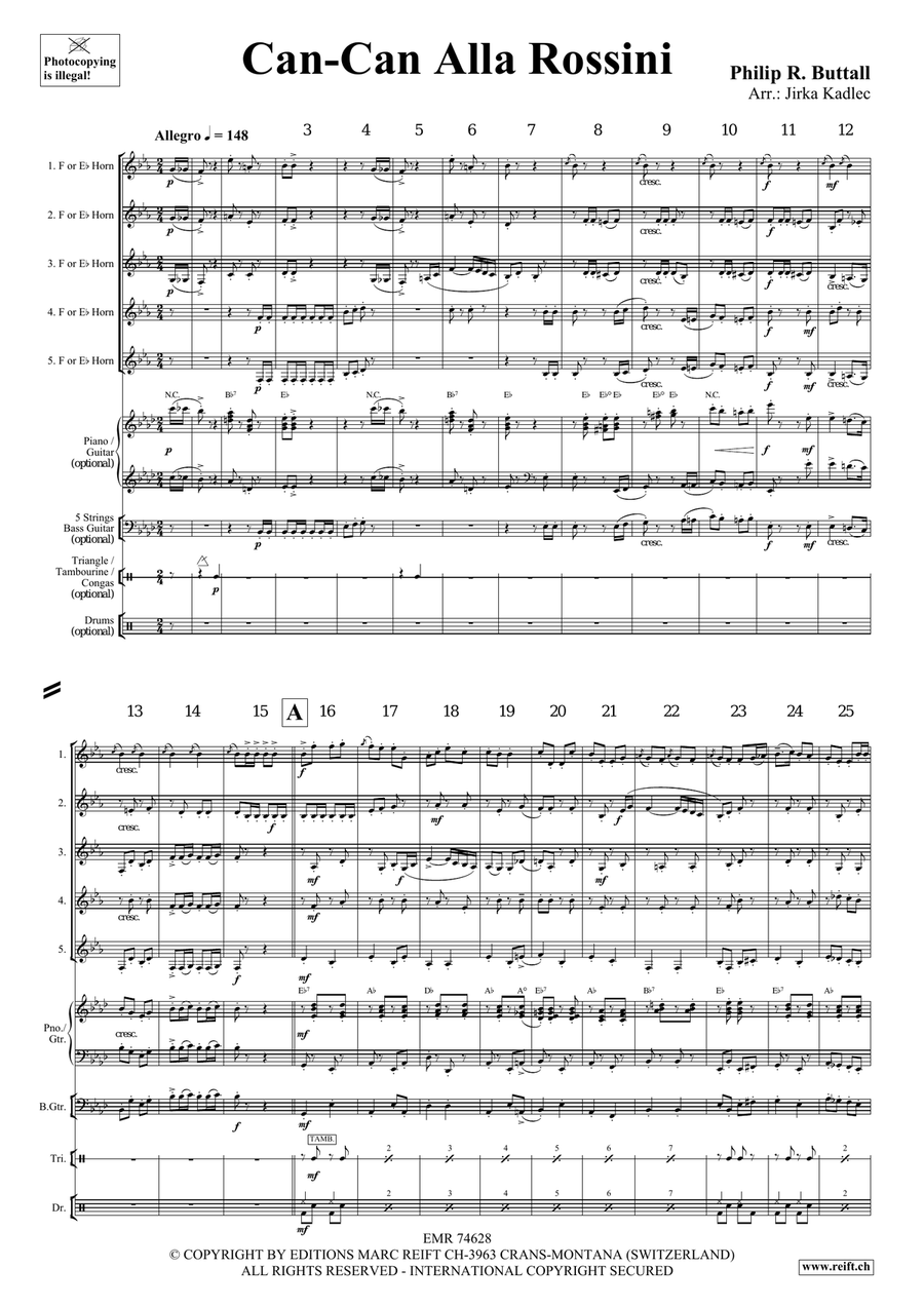 Can-Can Alla Rossini Can-Can Alla Rossini Horn scores gallery preview page 4