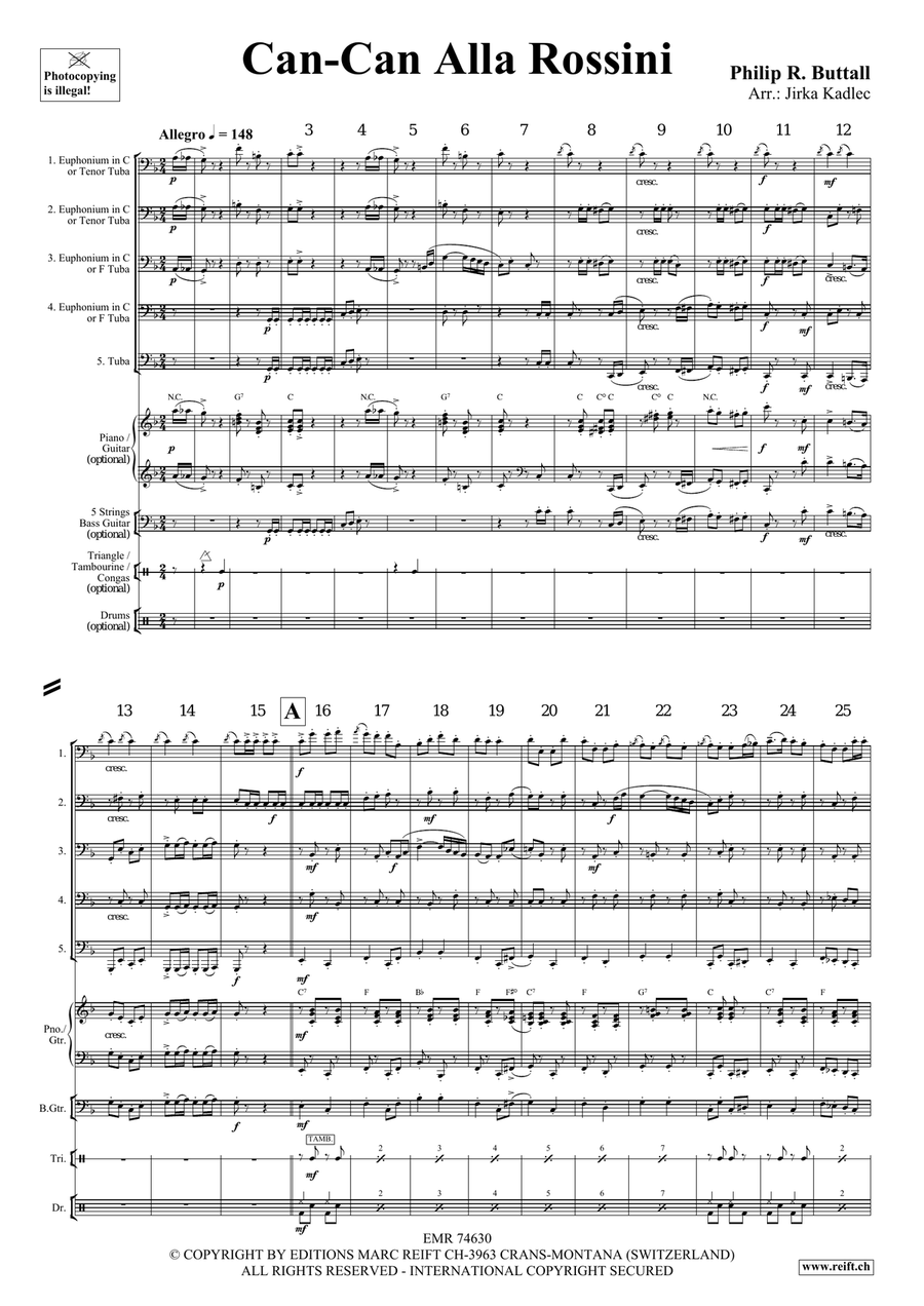 Can-Can Alla Rossini Can-Can Alla Rossini Tuba scores gallery preview page 4