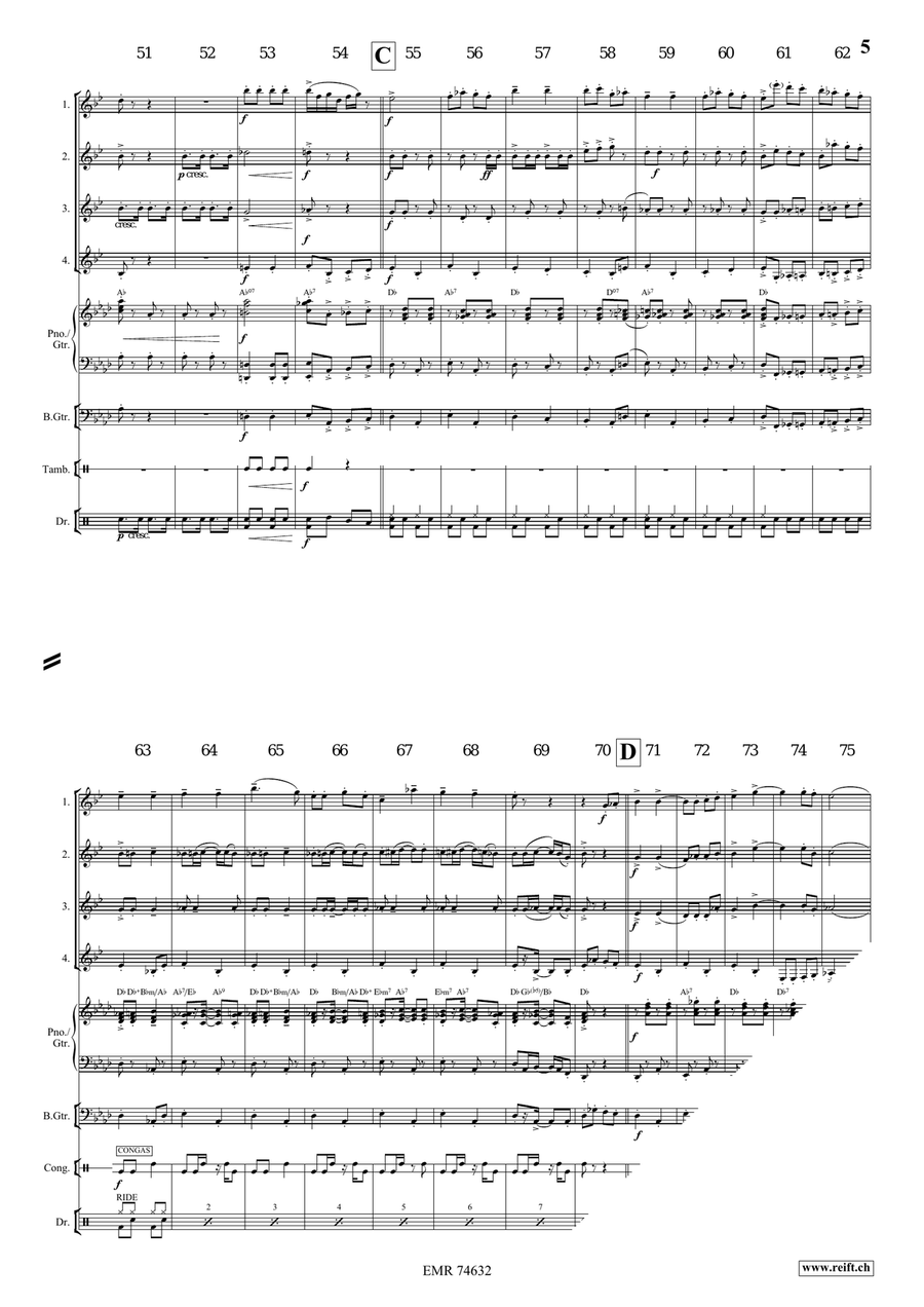 Can-Can Alla Rossini Can-Can Alla Rossini Clarinet Quartet scores gallery preview page 6