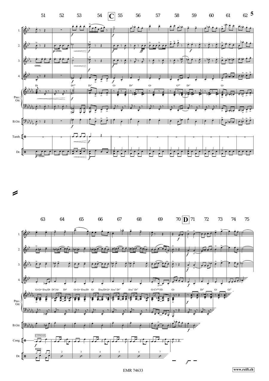 Can-Can Alla Rossini Can-Can Alla Rossini Saxophone Quartet scores gallery preview page 6