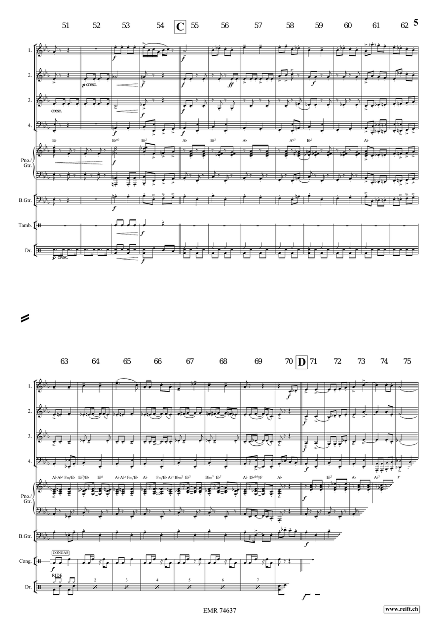 Can-Can Alla Rossini Can-Can Alla Rossini Brass Quartet scores gallery preview page 6