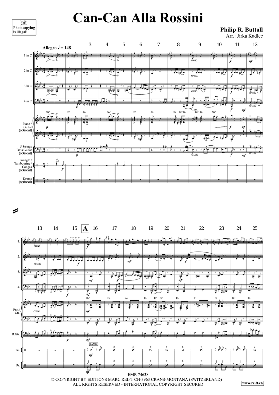 Can-Can Alla Rossini Can-Can Alla Rossini Woodwind Quartet scores gallery preview page 4