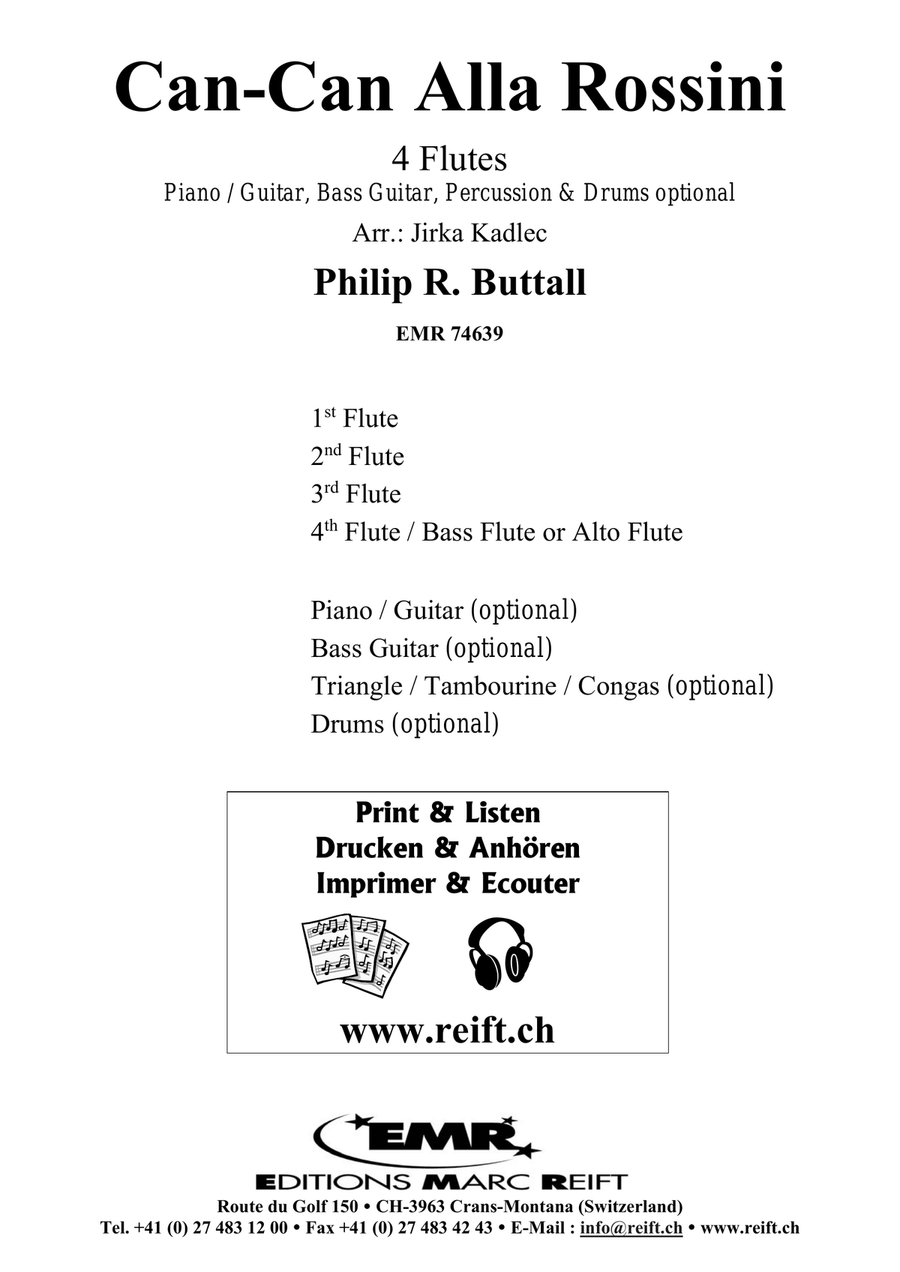 Can-Can Alla Rossini Can-Can Alla Rossini Flute Quartet scores gallery preview page 2
