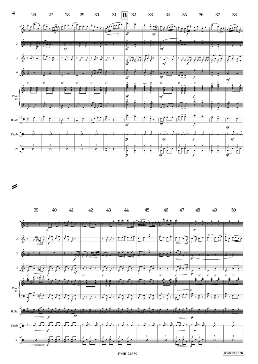 Can-Can Alla Rossini Can-Can Alla Rossini Flute Quartet scores gallery preview page 5