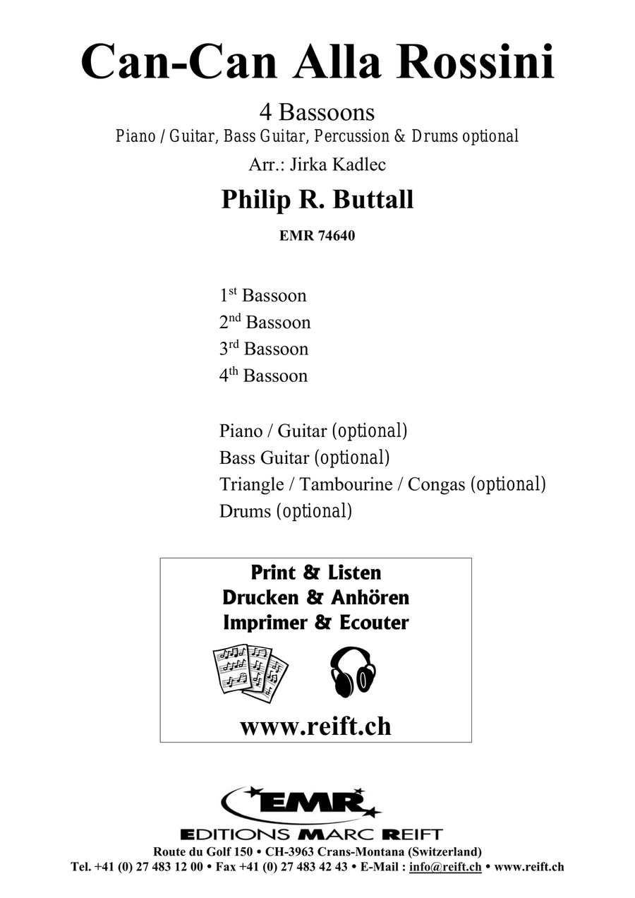 Can-Can Alla Rossini Can-Can Alla Rossini Bassoon Quartet scores gallery preview page 2
