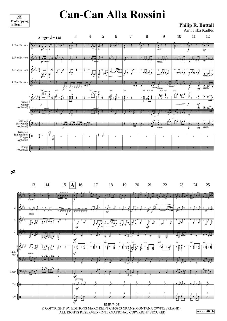 Can-Can Alla Rossini Can-Can Alla Rossini Horn scores gallery preview page 4