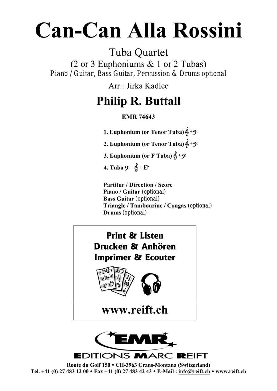 Can-Can Alla Rossini Can-Can Alla Rossini Tuba Quartet scores gallery preview page 2
