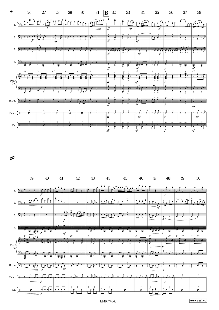 Can-Can Alla Rossini Can-Can Alla Rossini Tuba Quartet scores gallery preview page 5