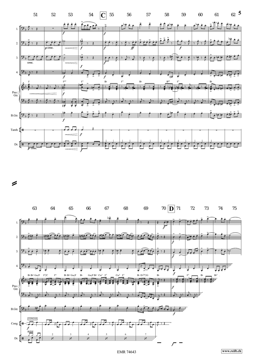 Can-Can Alla Rossini Can-Can Alla Rossini Tuba Quartet scores gallery preview page 6