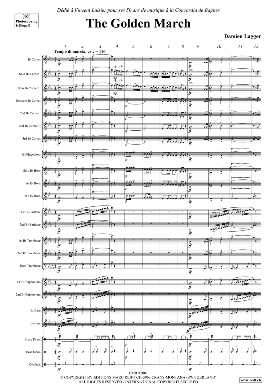The Golden March The Golden March Brass Band scores gallery preview page 4