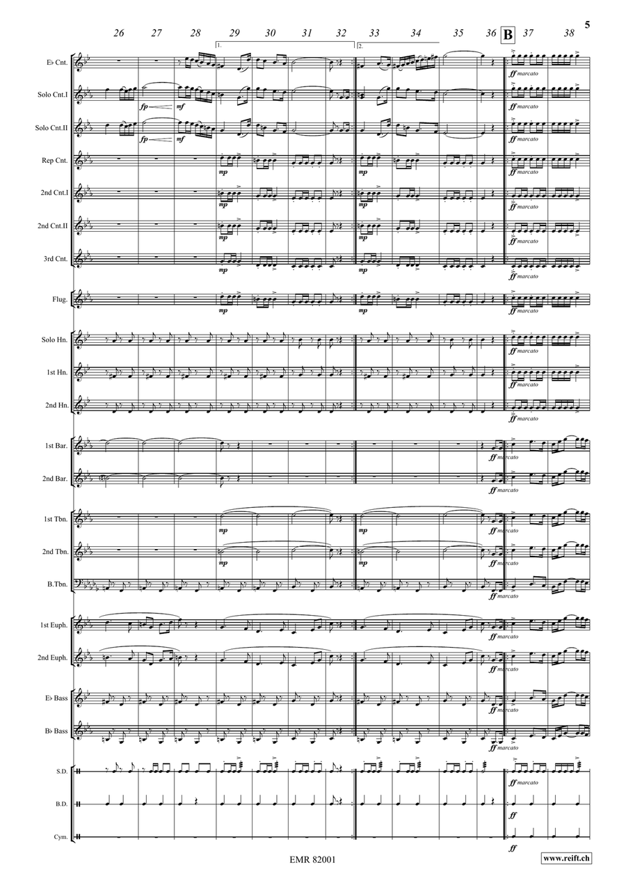 The Golden March The Golden March Brass Band scores gallery preview page 6