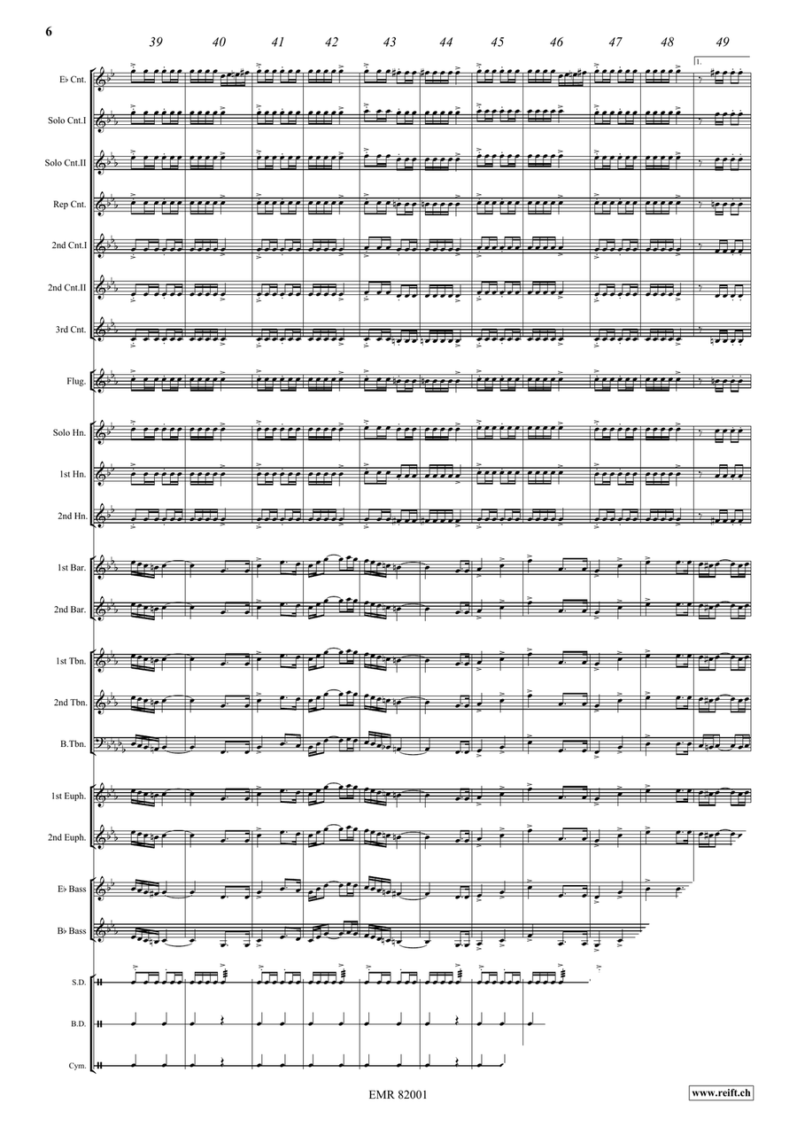 The Golden March The Golden March Brass Band scores gallery preview page 7