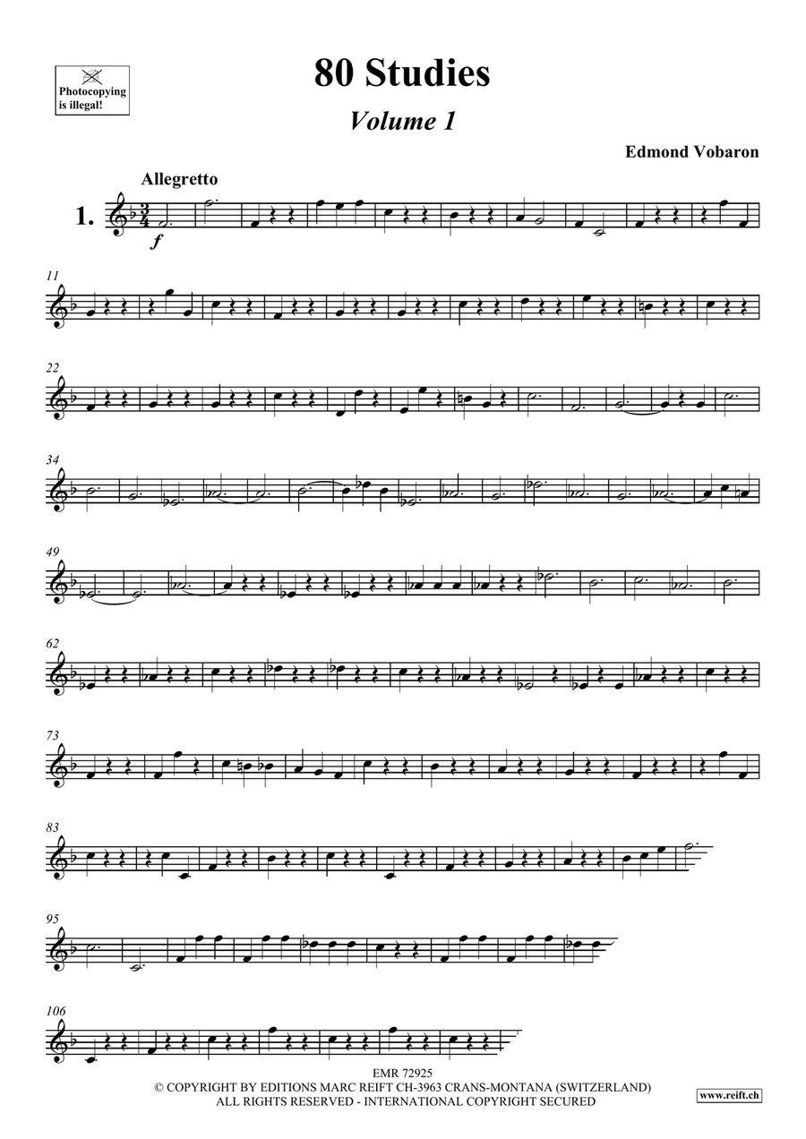 80 Studies Volume 1 80 Studies Volume 1 Soprano Saxophone scores gallery preview page 3