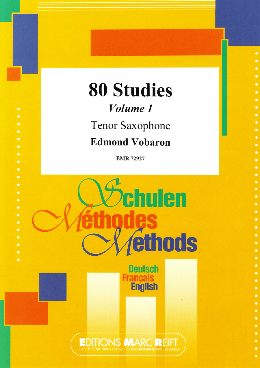 80 Studies Volume 1 80 Studies Volume 1 Tenor Saxophone scores gallery preview page 1