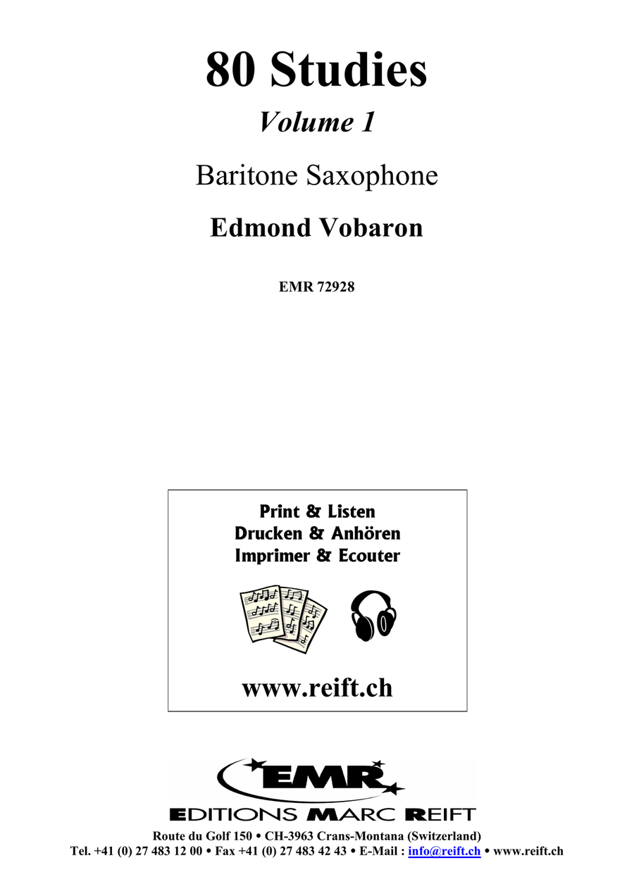 80 Studies Volume 1 80 Studies Volume 1 Baritone Saxophone scores gallery preview page 2