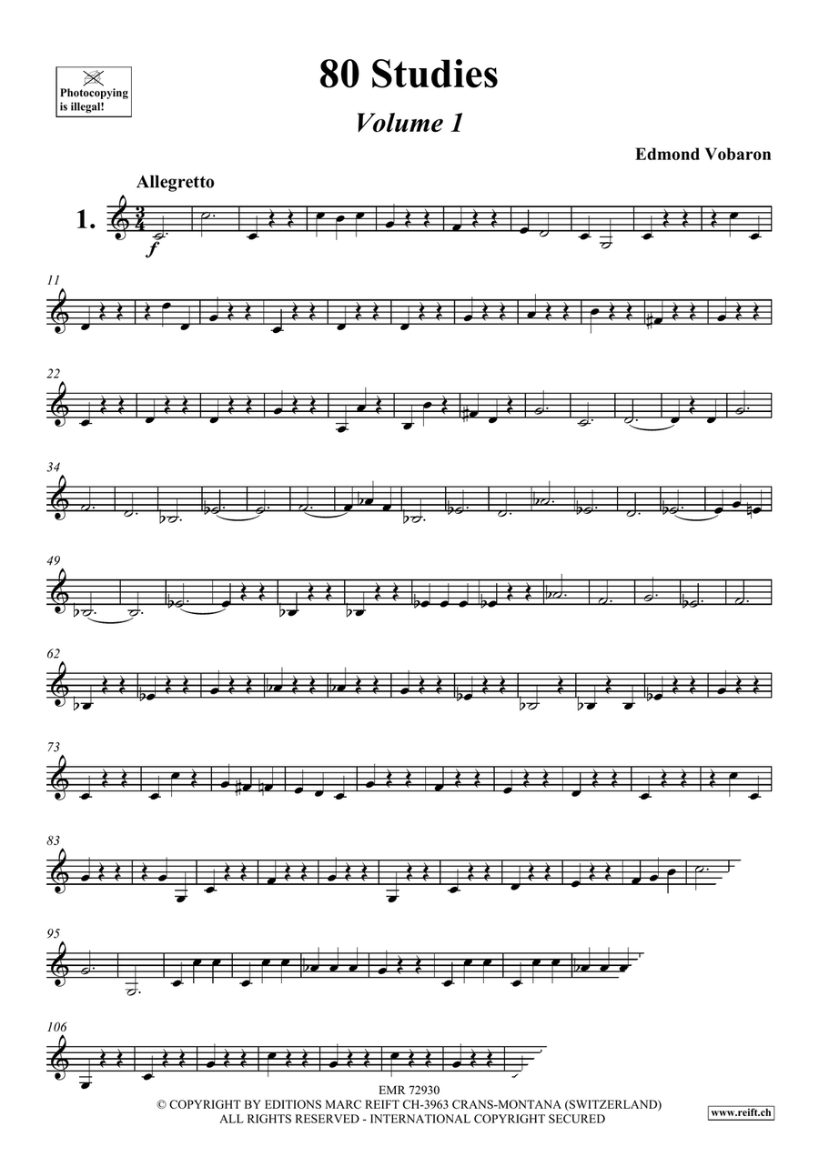 80 Studies Volume 1 80 Studies Volume 1 Trumpet scores gallery preview page 3