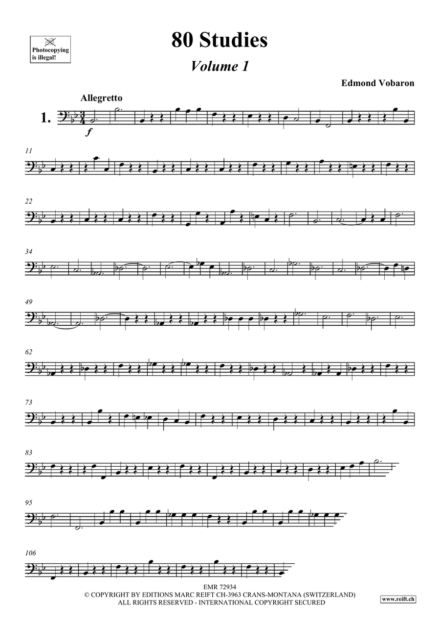 80 Studies Volume 1 80 Studies Volume 1 Trombone scores gallery preview page 3