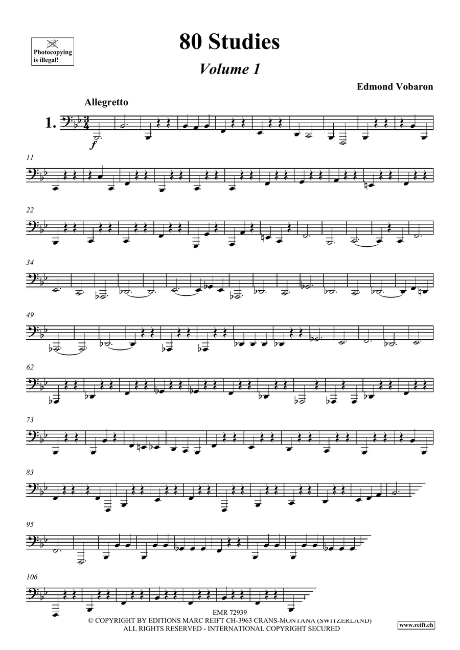 80 Studies Volume 1 80 Studies Volume 1 Tuba scores gallery preview page 3