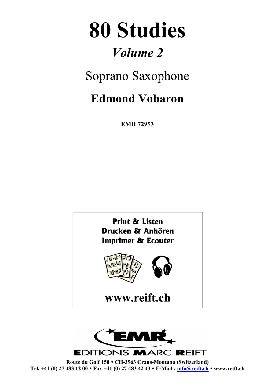 80 Studies Volume 2 80 Studies Volume 2 Soprano Saxophone scores gallery preview page 2