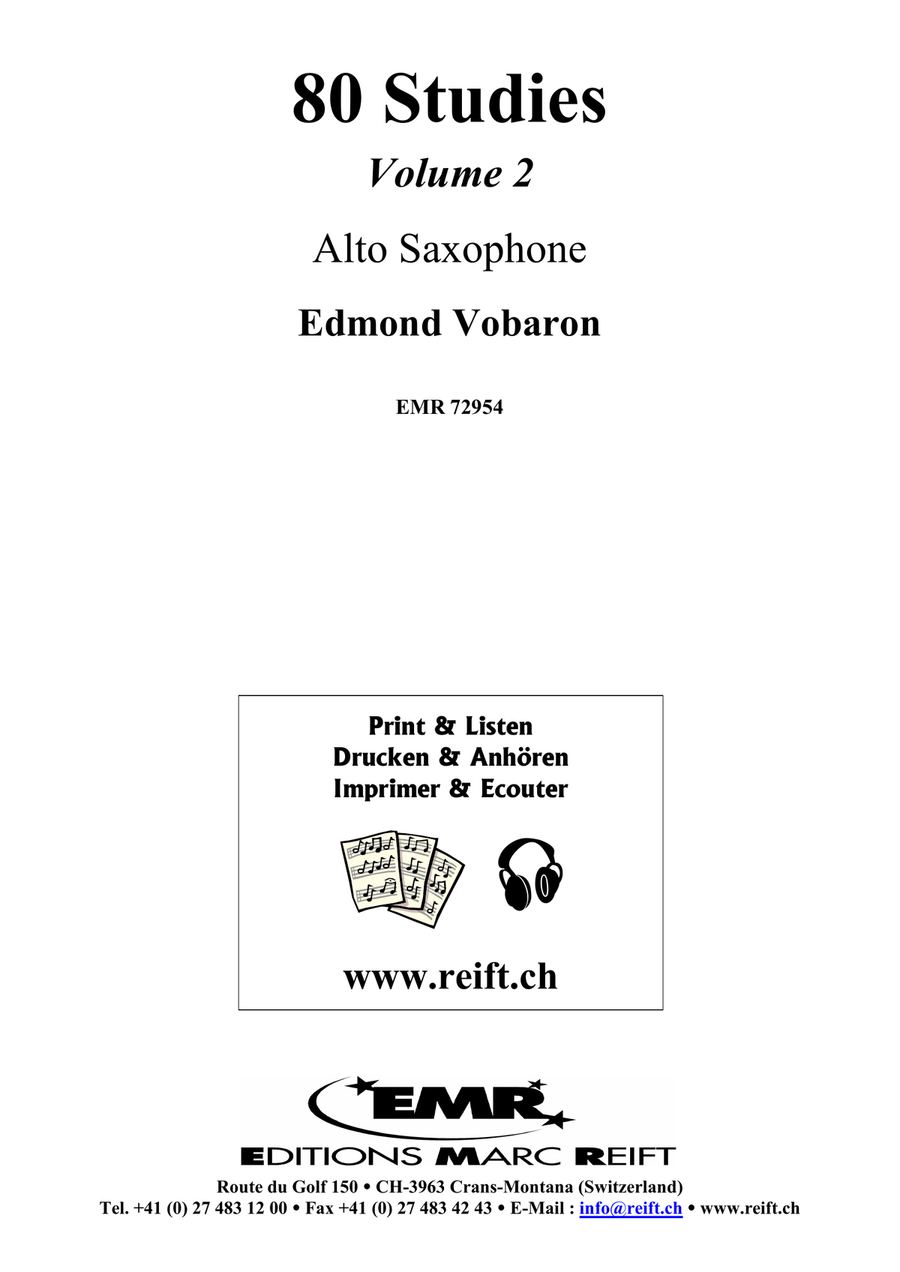 80 Studies Volume 2 80 Studies Volume 2 Alto Saxophone scores gallery preview page 2
