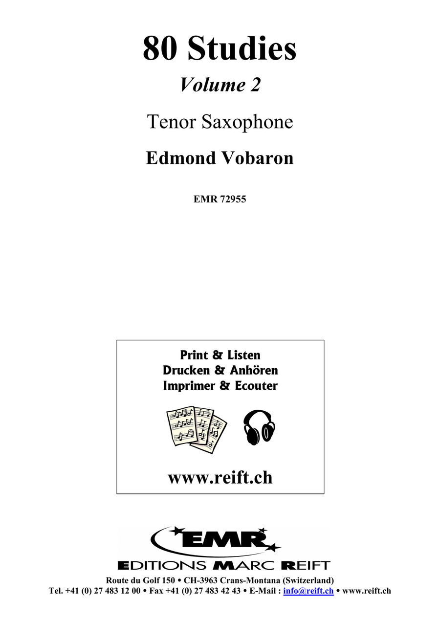 80 Studies Volume 2 80 Studies Volume 2 Tenor Saxophone scores gallery preview page 2