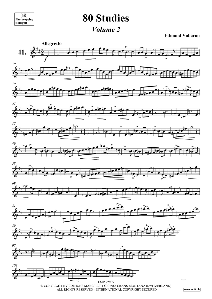 80 Studies Volume 2 80 Studies Volume 2 Tenor Saxophone scores gallery preview page 3