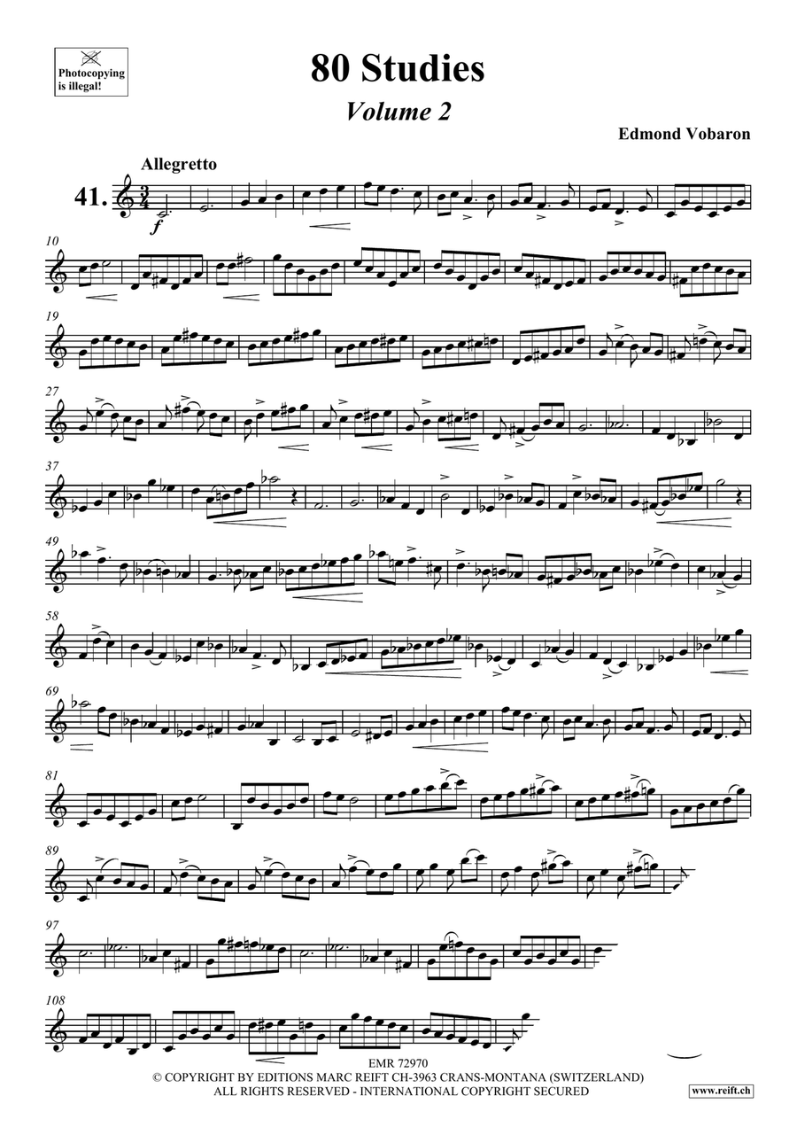 80 Studies Volume 2 80 Studies Volume 2 Score scores gallery preview page 3