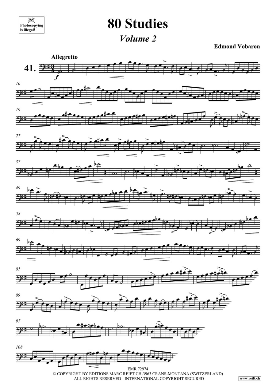 80 Studies Volume 2 80 Studies Volume 2 Double Bass scores gallery preview page 3