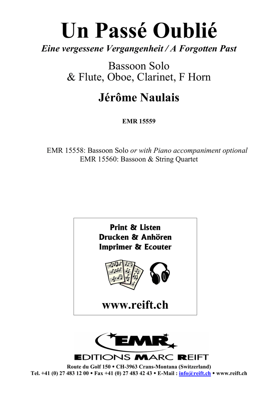 Un Passé Oublié Un Passé Oublié Woodwind Quintet scores gallery preview page 2