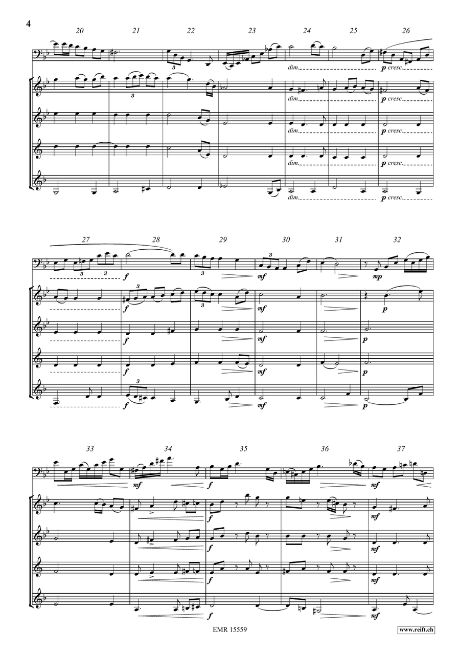 Un Passé Oublié Un Passé Oublié Woodwind Quintet scores gallery preview page 5