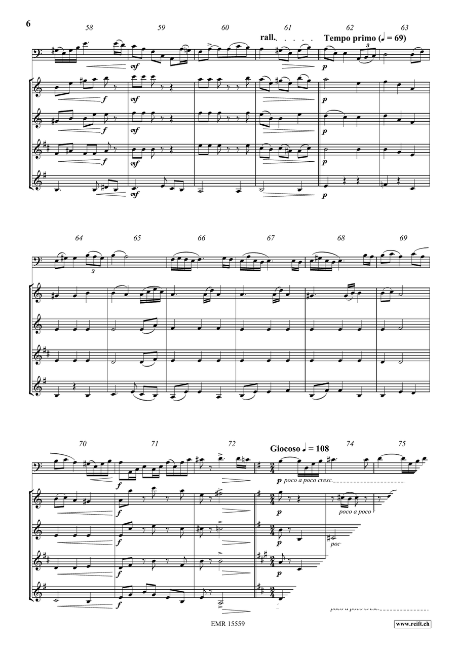Un Passé Oublié Un Passé Oublié Woodwind Quintet scores gallery preview page 7