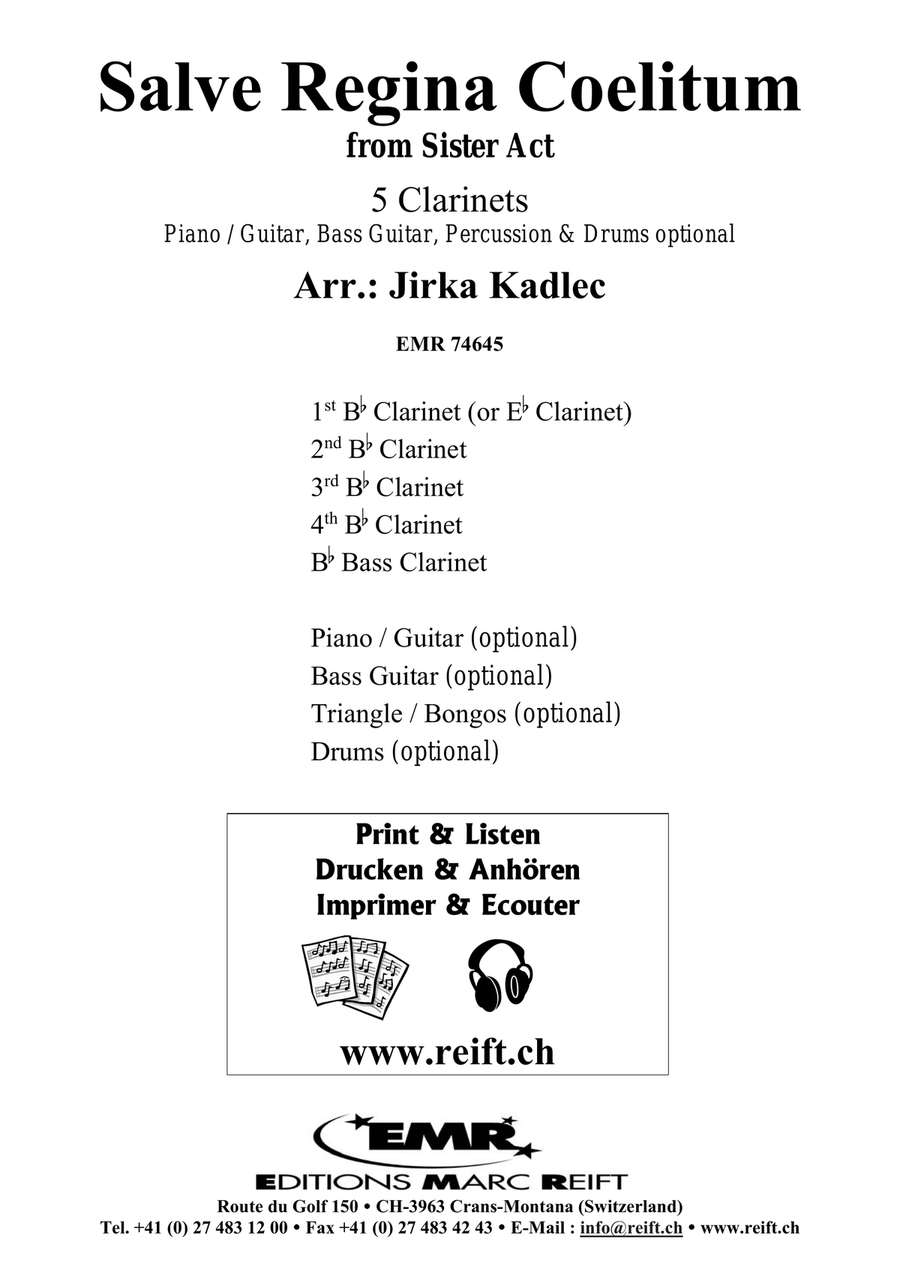 Salve Regina Coelitum Salve Regina Coelitum Clarinet Quintet scores gallery preview page 2