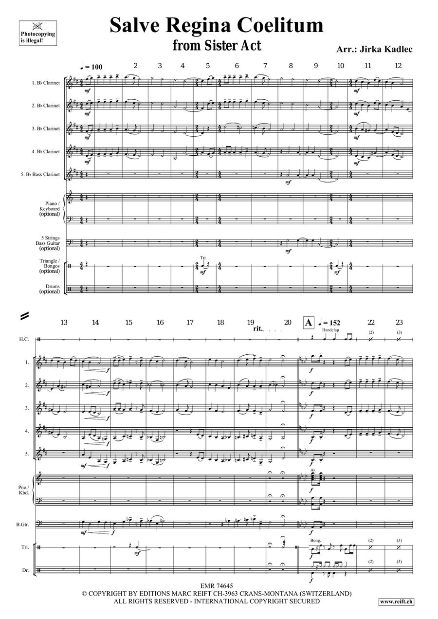 Salve Regina Coelitum Salve Regina Coelitum Clarinet Quintet scores gallery preview page 3