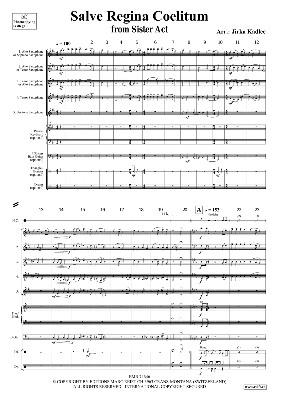 Salve Regina Coelitum Salve Regina Coelitum Saxophone Quintet scores gallery preview page 3