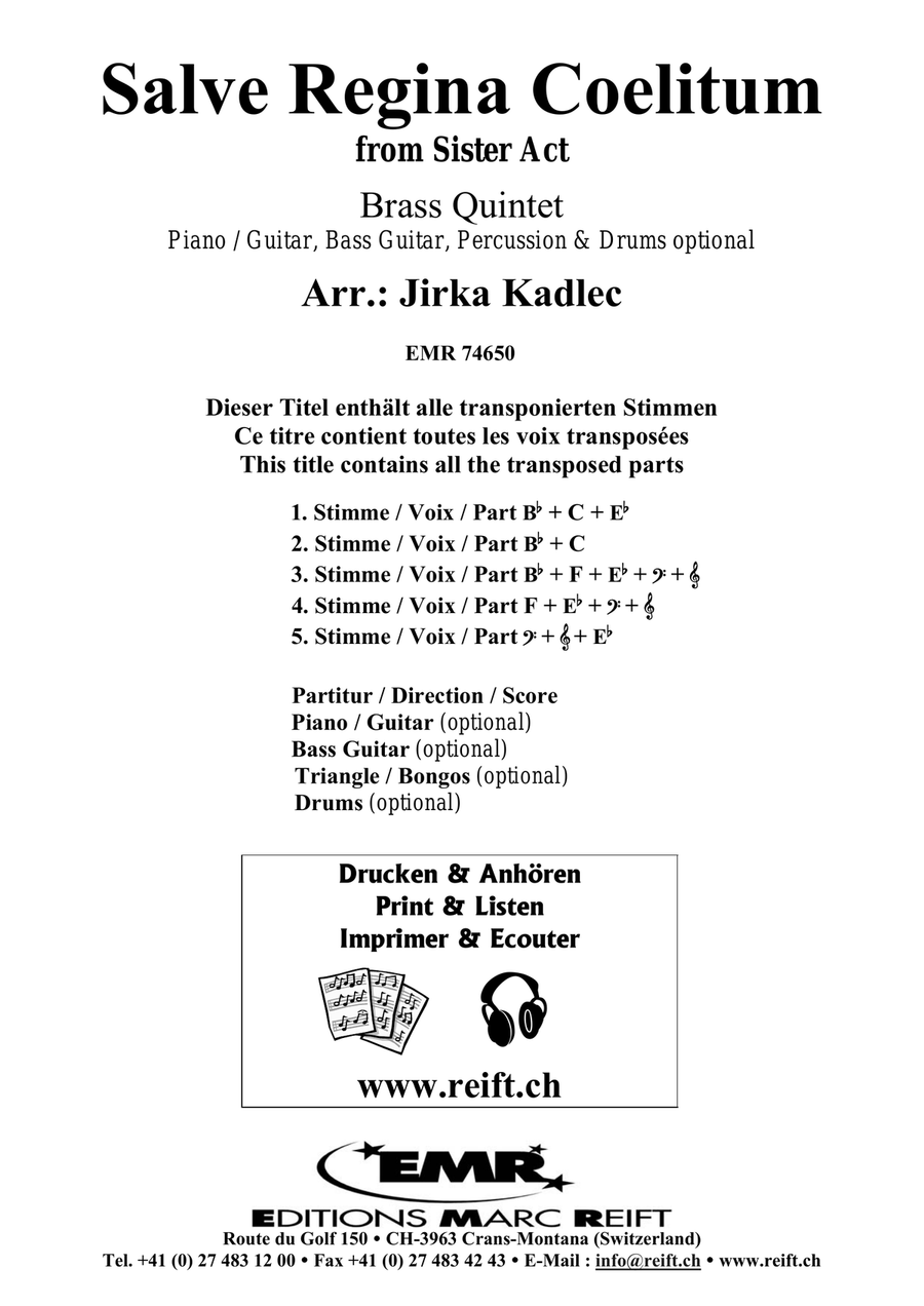 Salve Regina Coelitum Salve Regina Coelitum Brass Quintet scores gallery preview page 2