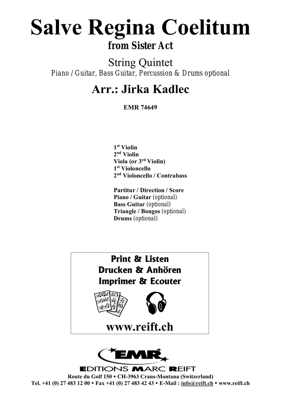 Salve Regina Coelitum Salve Regina Coelitum String Quintet scores gallery preview page 2
