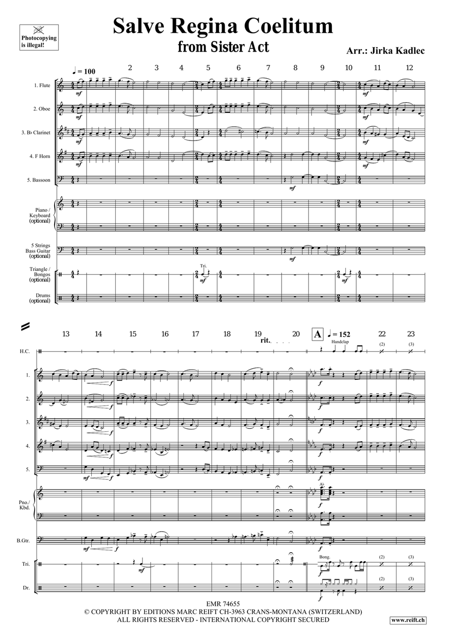 Salve Regina Coelitum Salve Regina Coelitum Woodwind Quintet scores gallery preview page 3