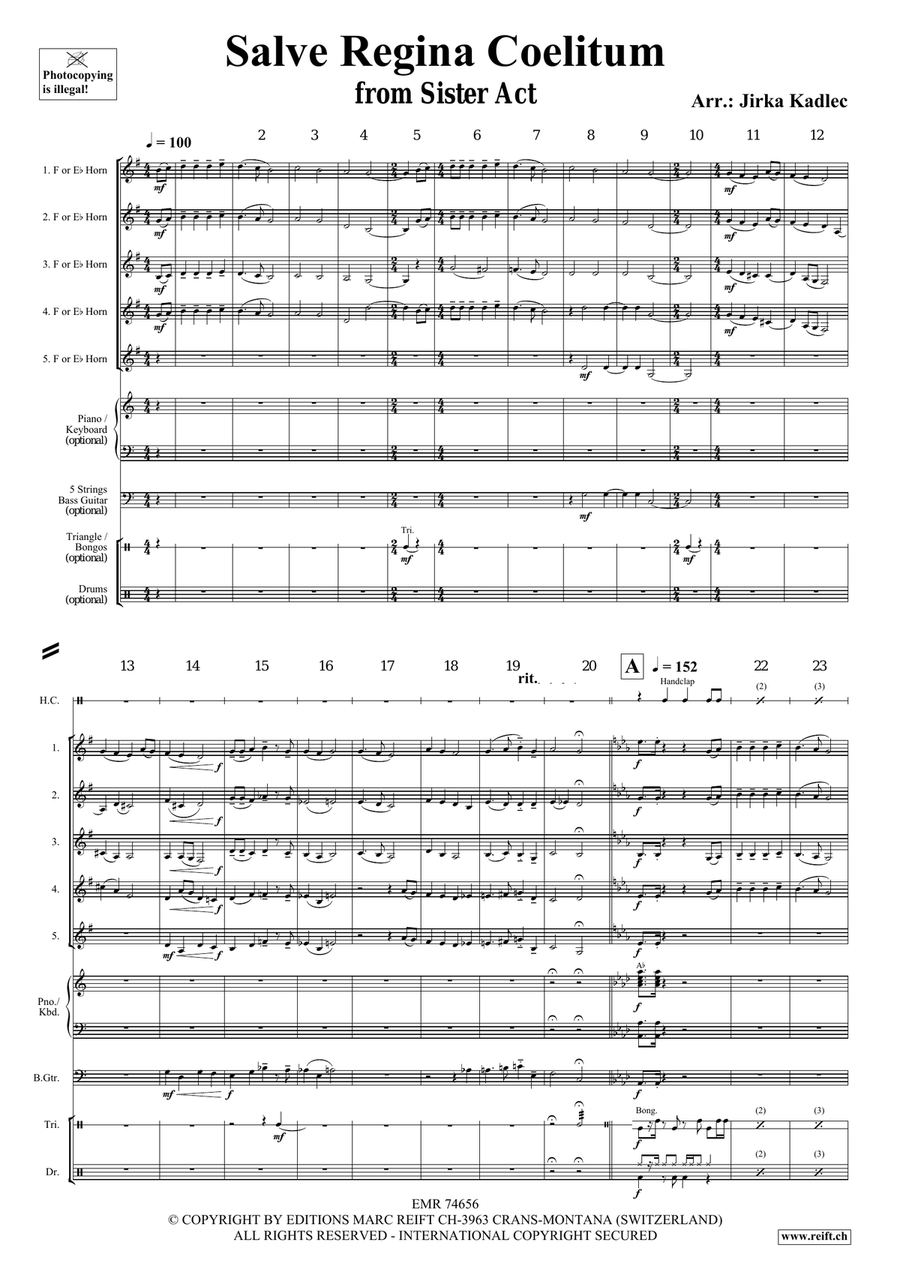 Salve Regina Coelitum Horn scores gallery preview page 3