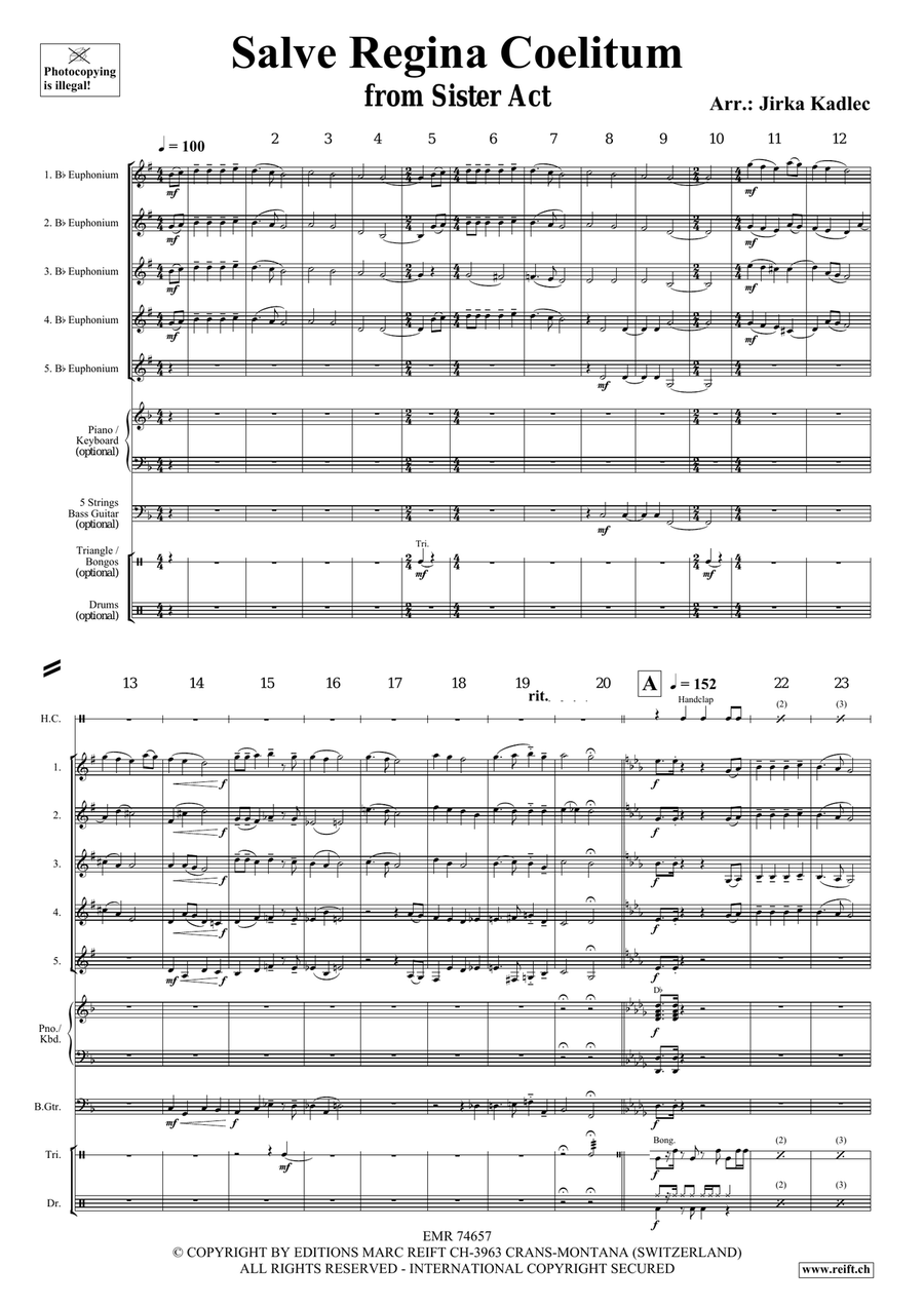 Salve Regina Coelitum Salve Regina Coelitum Euphonium Quintet scores gallery preview page 3